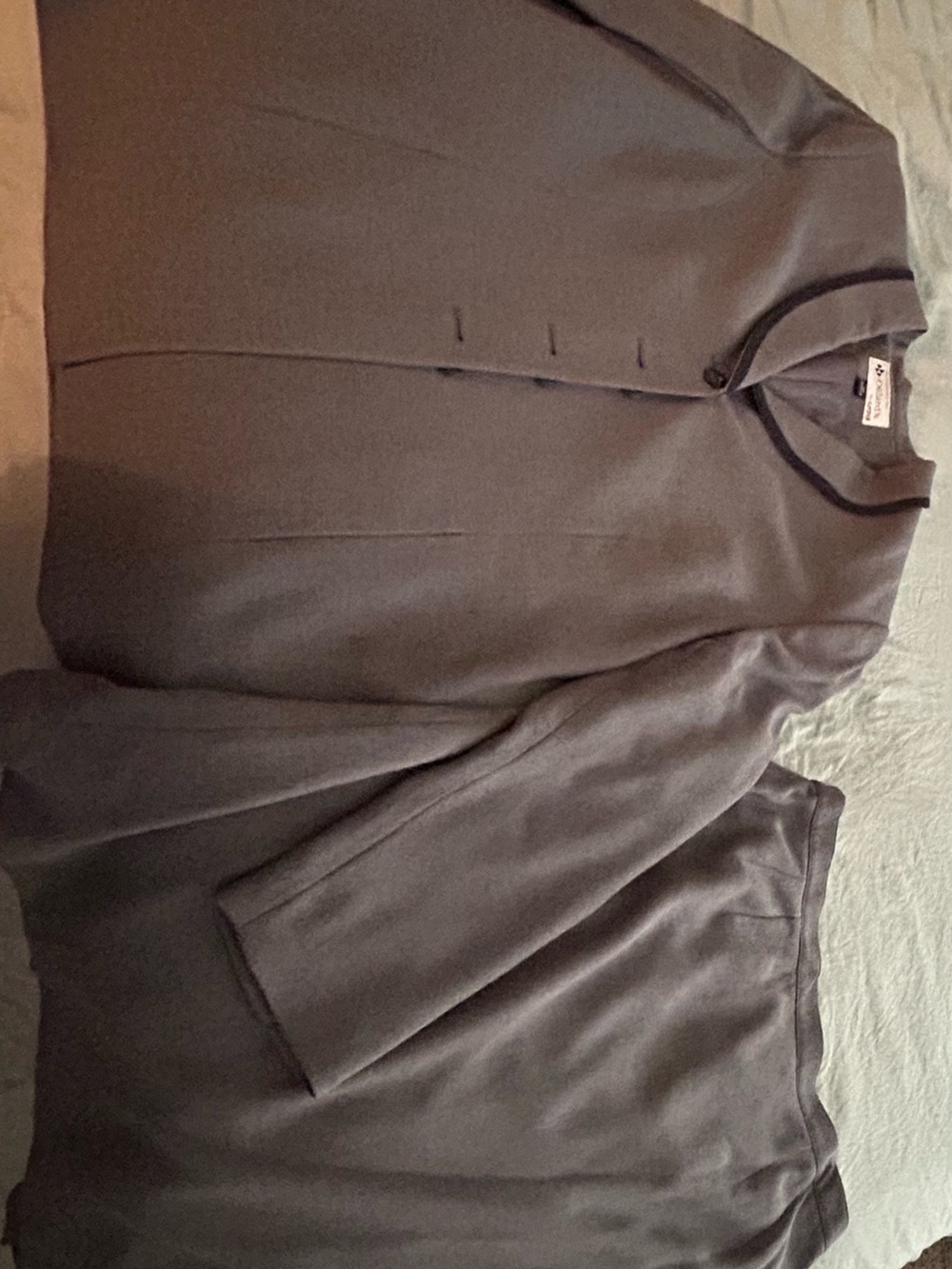 Vintage Kasper Women's Gray Blazer Jacket and Skirt